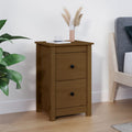 Comodino ambra 40x35x61,5 cm in Legno Massello di Pino