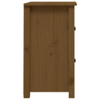 Comodini 2 pz ambra 40x35x61,5 cm in Legno Massello di Pino