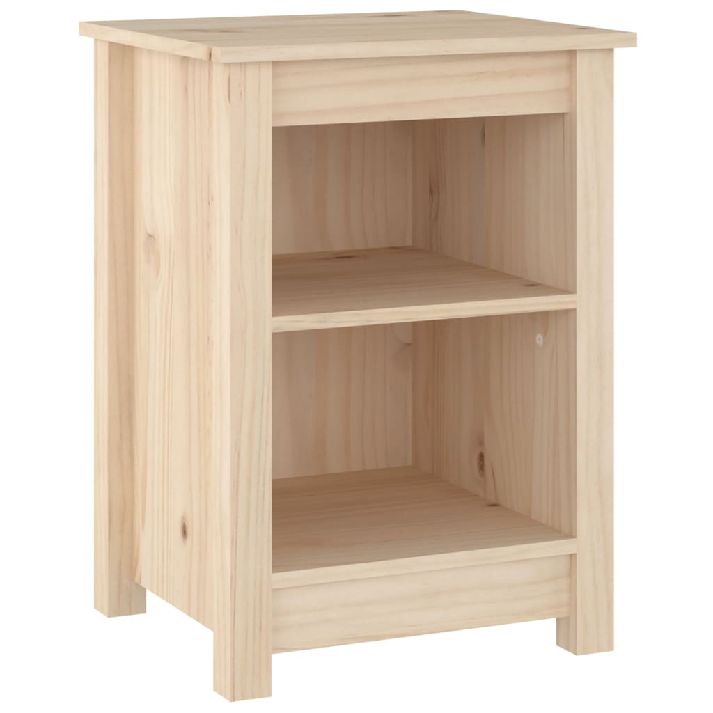 Comodino 40x35x55 cm in Legno Massello di Pino