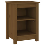 Comodini 2 pz ambra 40x35x55 cm in Legno Massello di Pino