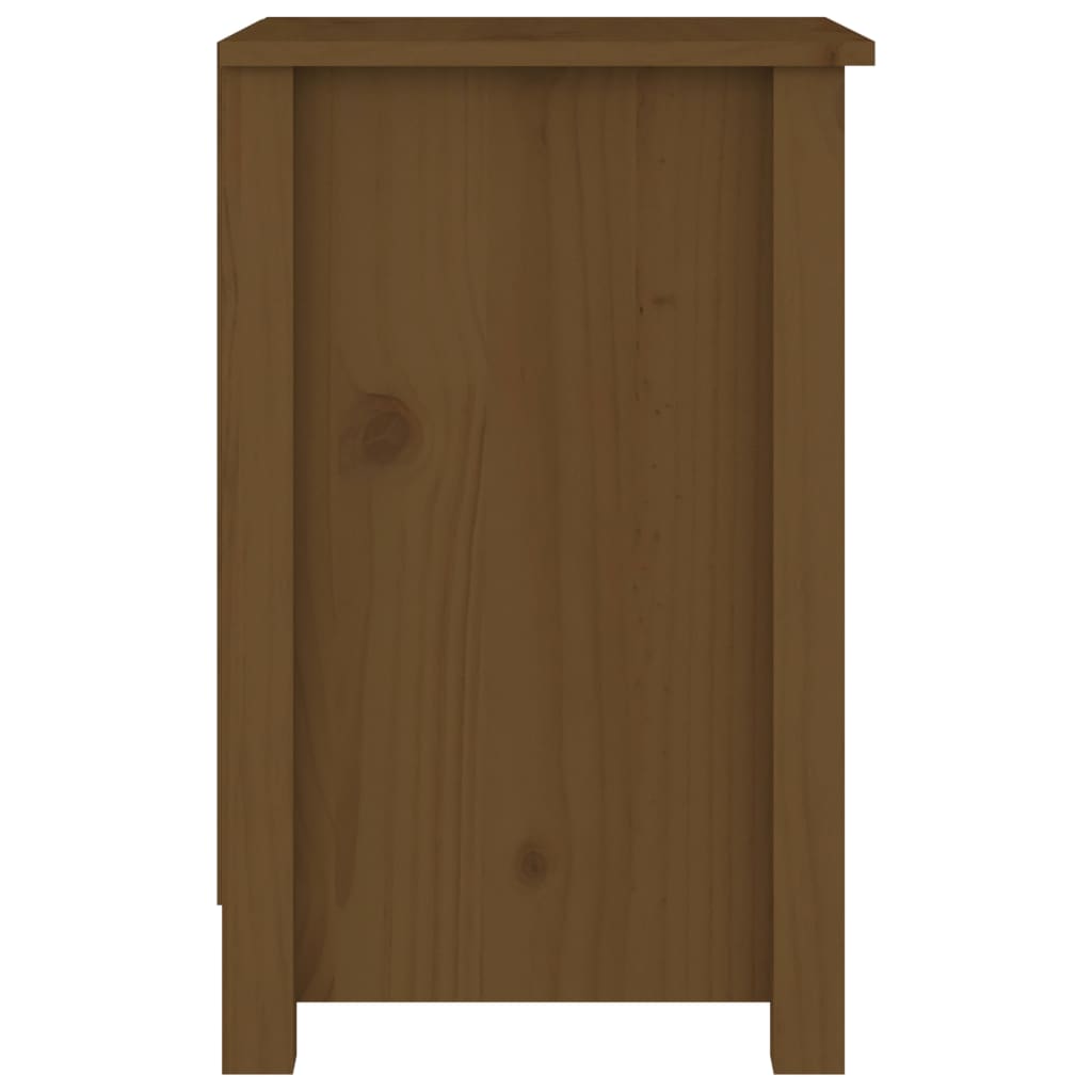 Comodini 2 pz ambra 40x35x55 cm in Legno Massello di Pino