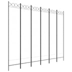 Divisorio a 4 Pannelli Bianco 240x200 cm Tessuto