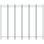 Divisorio a 4 Pannelli Bianco 240x200 cm Tessuto
