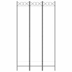 Divisorio a 3 Pannelli bianco 120x220 cm in Tessuto