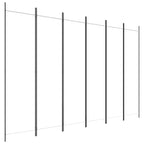 Divisorio a 6 Pannelli Bianco 300x200 cm Tessuto