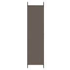 Divisorio a 6 Pannelli Antracite 300x200 cm Tessuto