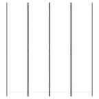 Divisorio a 4 Pannelli Bianco 200x220 cm Tessuto