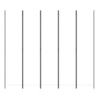 Divisorio a 5 Pannelli Bianco 250x220 cm Tessuto