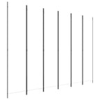 Divisorio a 4 Pannelli Bianco 300x220 cm Tessuto