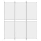 Divisorio a 3 Pannelli bianco 150x180 cm in Tessuto