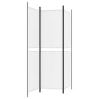 Divisorio a 3 Pannelli bianco 150x180 cm in Tessuto