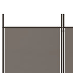 Divisorio a 3 Pannelli Antracite 150x180 cm in Tessuto