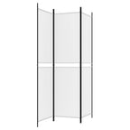 Divisorio a 3 Pannelli bianco 150x200 cm in Tessuto