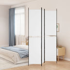 Divisorio a 3 Pannelli bianco 150x220 cm in Tessuto