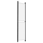Divisorio a 5 Pannelli Bianco 250x220 cm Tessuto