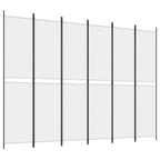 Divisorio a 4 Pannelli Bianco 300x220 cm Tessuto