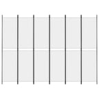 Divisorio a 4 Pannelli Bianco 300x220 cm Tessuto