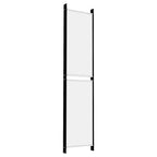 Divisorio a 4 Pannelli Bianco 300x220 cm Tessuto