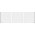 Divisorio a 3 Pannelli bianco 525x180 cm in Tessuto