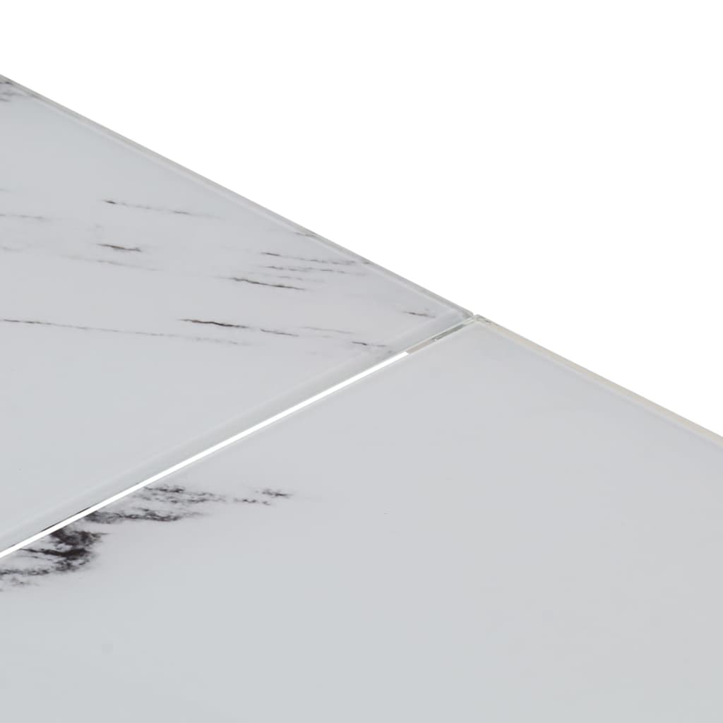 Tavolino Salotto Argento Acciaio Inossidabile Vetro Temperato