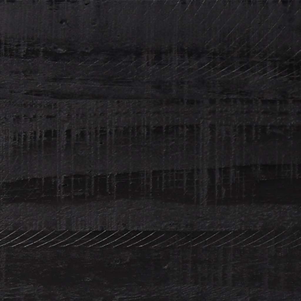 Comodino Nero 40x30x55 cm Legno Massello di Pino Riciclato