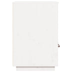 Armadietto da Scrivania Bianco 40x50x75 cm Legno Massello Pino