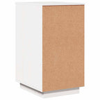 Armadietto da Scrivania Bianco 40x50x75 cm Legno Massello Pino