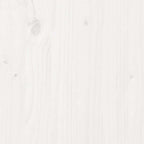Armadietto da Scrivania Bianco 40x50x75 cm Legno Massello Pino