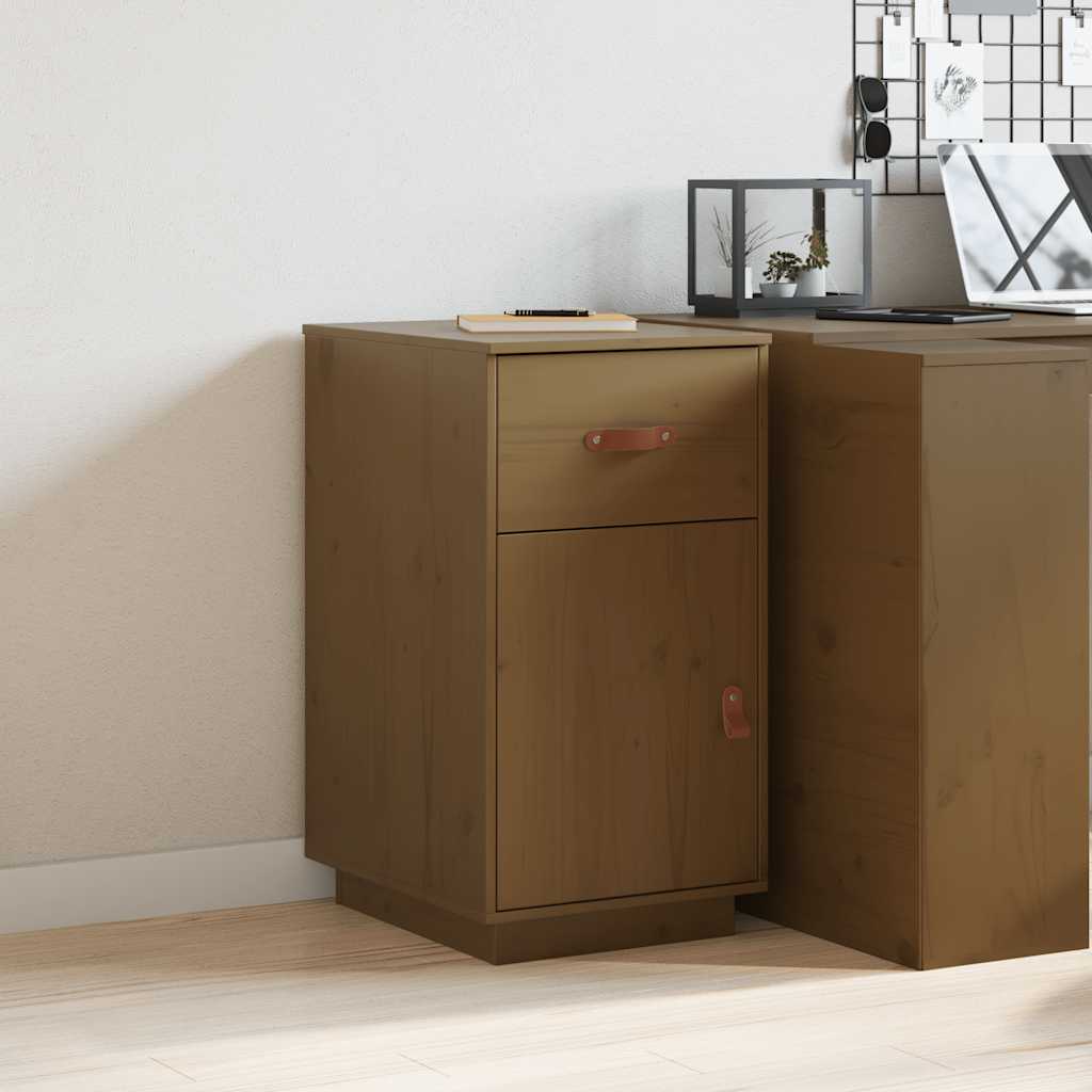 Armadietto da Scrivania Ambra 40x50x75cm in Legno Massello Pino