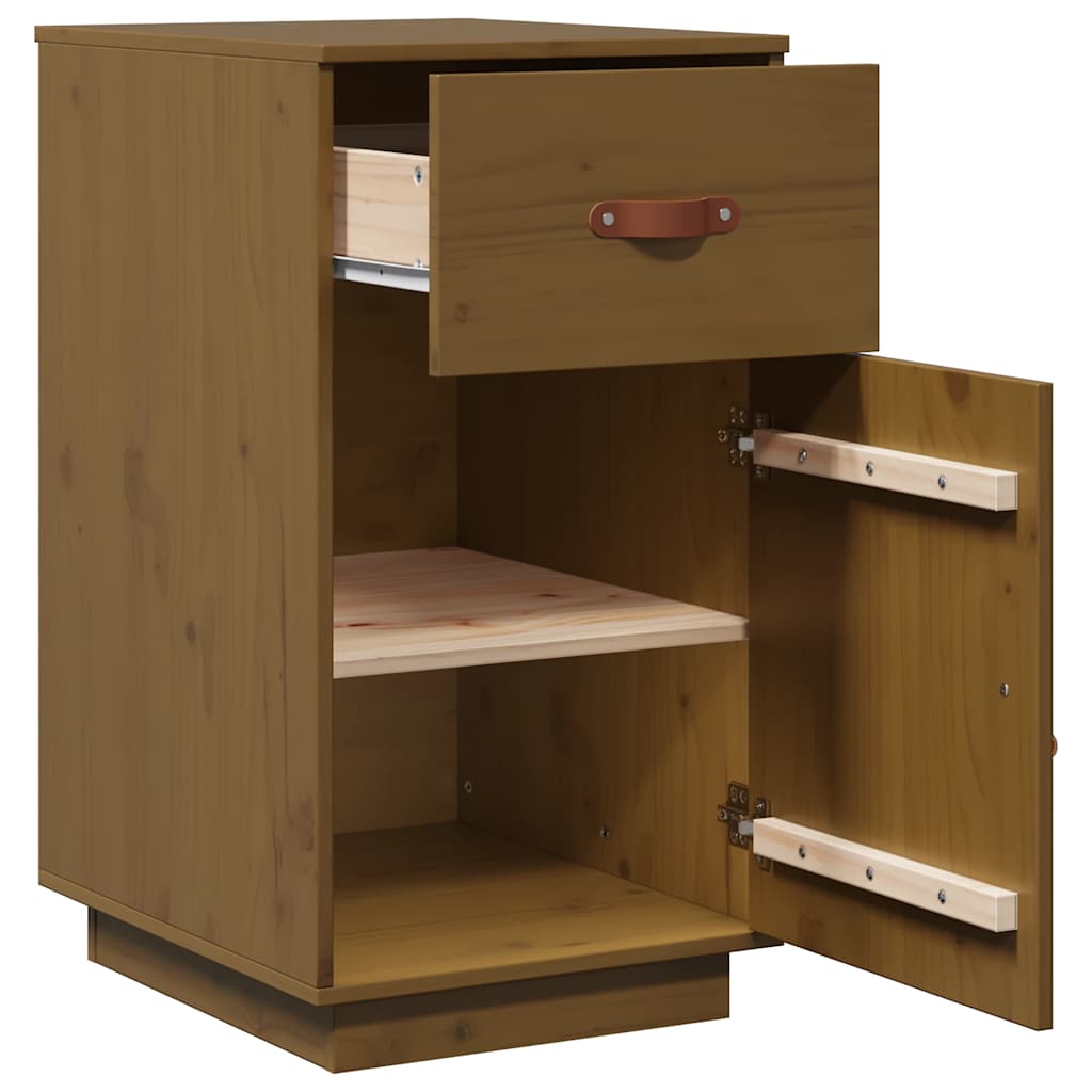 Armadietto da Scrivania Ambra 40x50x75cm in Legno Massello Pino