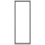 Portalegna Nero Opaco 110x28x312 cm in Acciaio