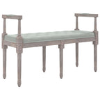 Panca Grigio Chiaro 110x40x70 cm in Velluto