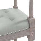 Panca Grigio Chiaro 110x40x70 cm in Velluto