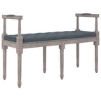 Panca Grigio Scuro 110x40x70 cm in Velluto