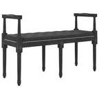 Panca Nera 110x40x70 cm in Velluto