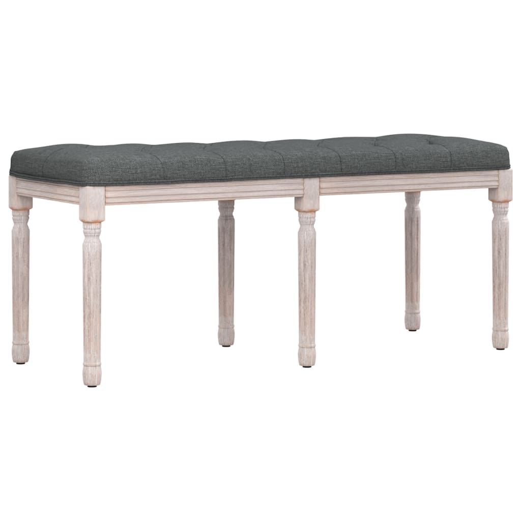 Panca Grigio Scuro 110x40x49 cm in Tessuto