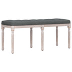 Panca Grigio Scuro 110x40x49 cm in Tessuto