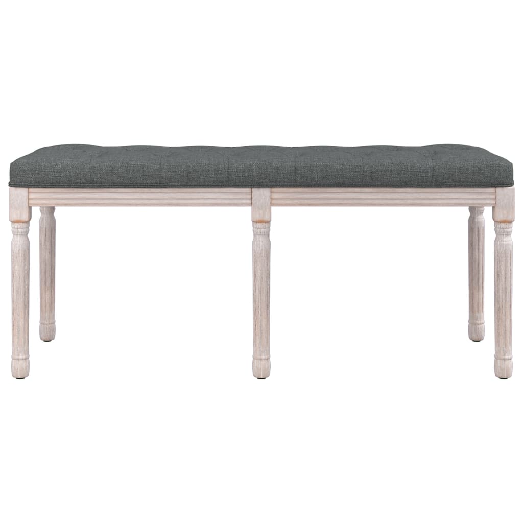 Panca Grigio Scuro 110x40x49 cm in Tessuto