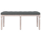 Panca Grigio Scuro 110x40x49 cm in Tessuto