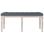 Panca Grigio Scuro 110x40x49 cm in Velluto