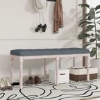 Panca Grigio Scuro 110x40x49 cm in Velluto