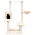 Albero per Gatti con Tiragraffi in Sisal Crema 94,5 cm