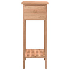 Tavolino con Cassetto 25x25x60 cm Legno Massello di Noce