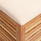 Sgabello da Bagno 40,5x40,5x56 cm in Legno Massello di Noce