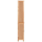 Armadietto da Bagno 42x29x182 cm in Legno Massello di Noce