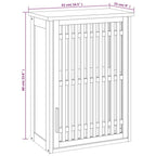 Armadietto da Bagno a Parete 42x23x60 cm Legno Massello di Noce