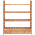 Scarpiera con Cassetto 70x27x81 cm Legno Massello di Noce