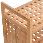 Scarpiera con Cassetto 70x27x81 cm Legno Massello di Noce