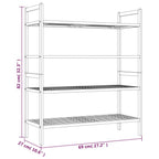 Scarpiere 2 pz 69x27x41 cm in Legno Massello di Noce