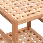 Scaffale da Bagno 35,5x35,5x79 cm in Legno Massello di Noce